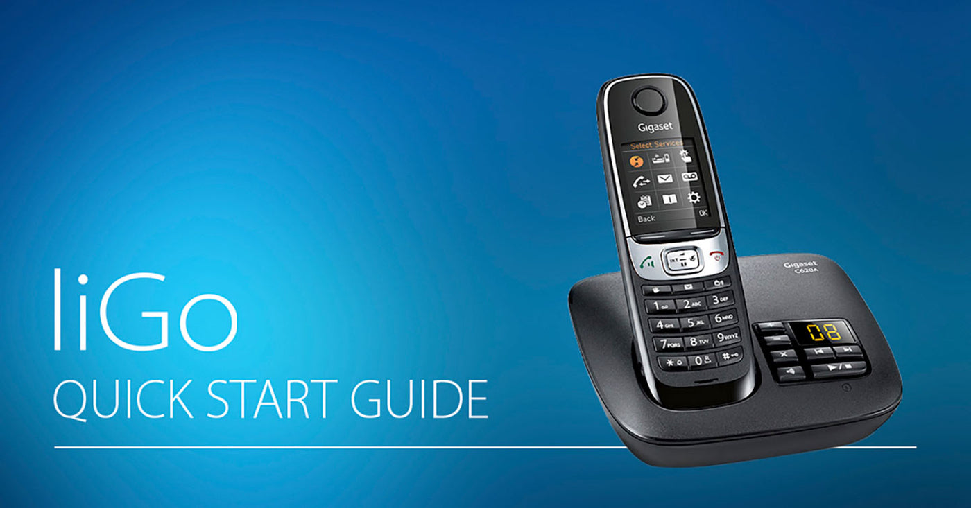 liGo quick start guide: Lock/unlock keypad & switch off handset