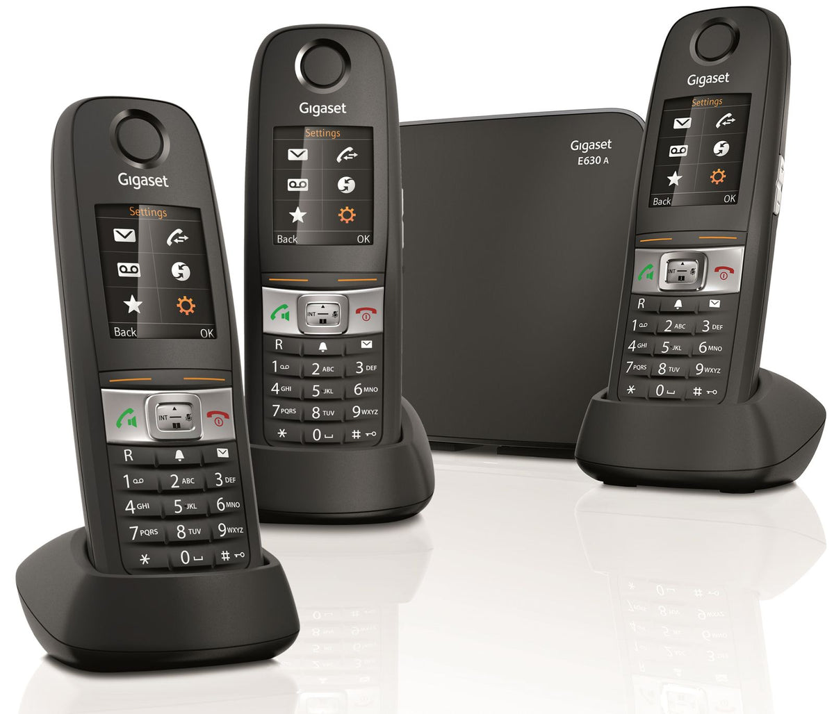 Siemens Gigaset E630A Robust DECT Cordless Phone, Trio Handset Landline Phones Gigaset