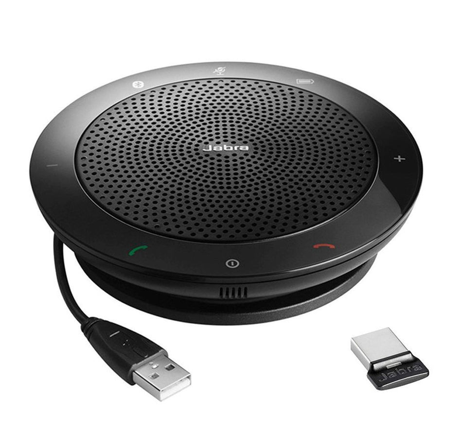 Jabra Speak 510+ with Jabra Link 360 Bluetooth Portable Conference Speakerphone Conference Phones Jabra