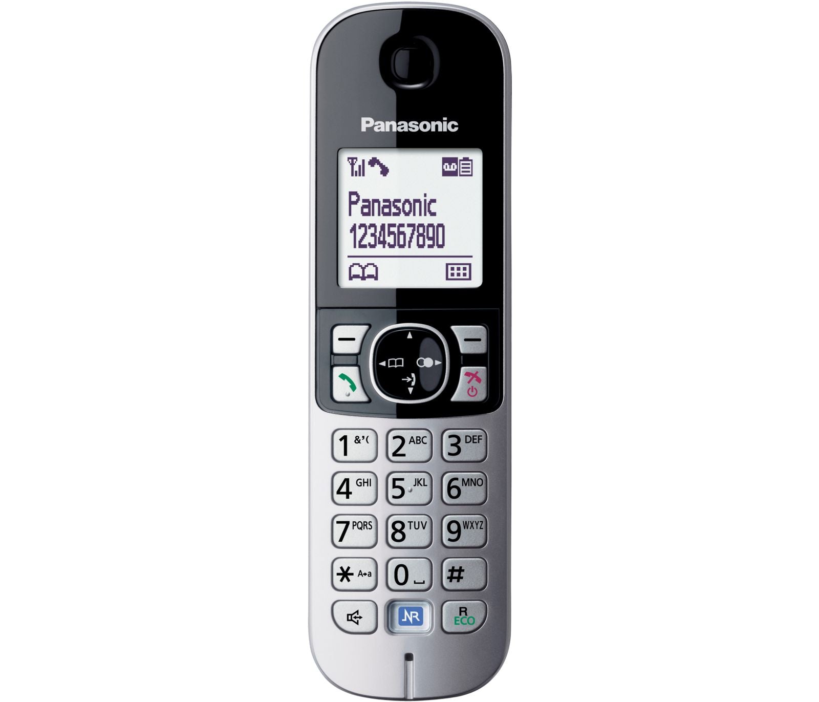 Panasonic KX-TG 6821 Cordless Phone, Single Handset with Answer Machine Landline Phones Panasonic