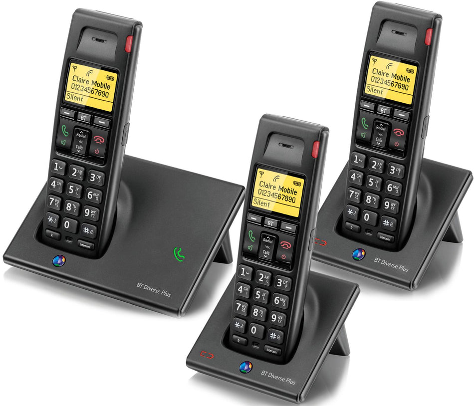 BT Diverse 7110+ Trio Landline Phones BT