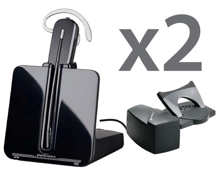 Plantronics CS540 Twin Wireless Headset with Remote Answering Wireless Headsets Plantronics