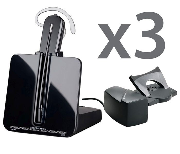 Plantronics CS540 Trio Wireless Headset with Remote Answering Wireless Headsets Plantronics