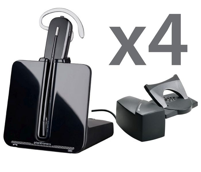 Plantronics CS540 Quad Wireless Headset with Remote Answering Wireless Headsets Plantronics