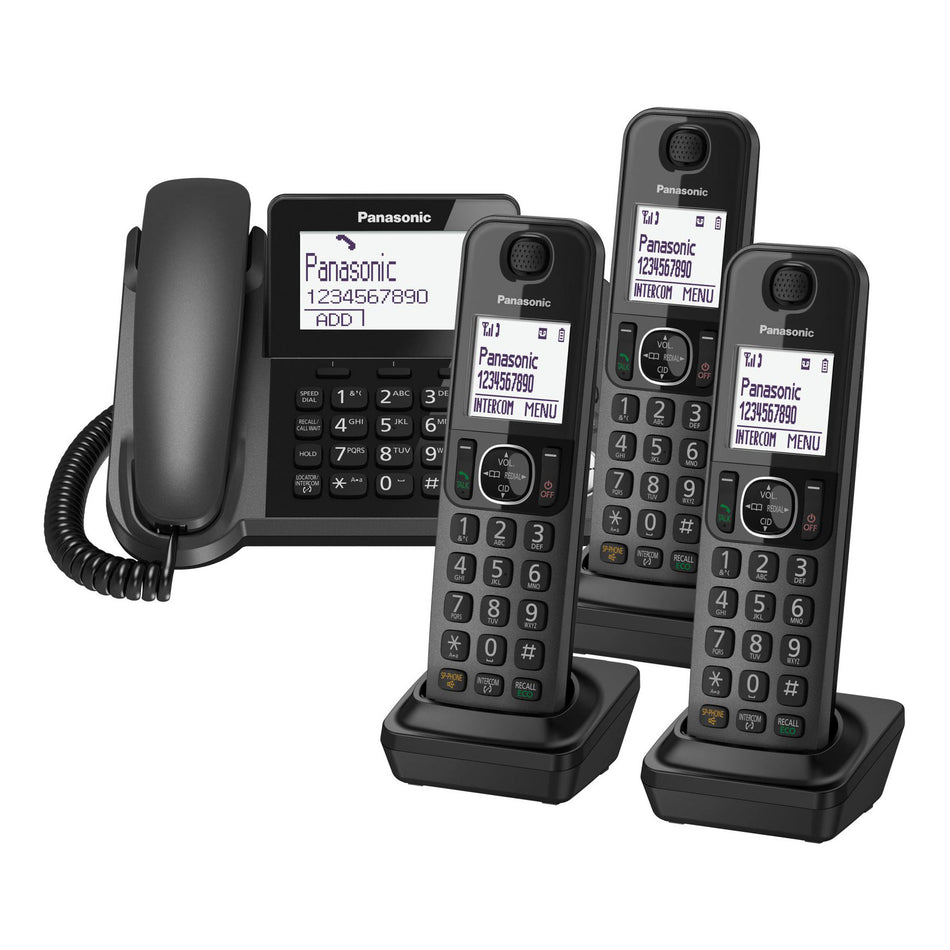 Panasonic KX-TGF324 Corded Phone & 3 Cordless Handsets