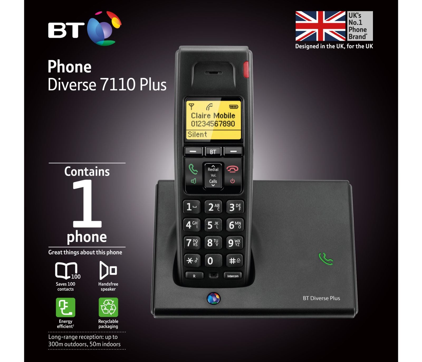 BT Diverse 7110+ Landline Phones BT