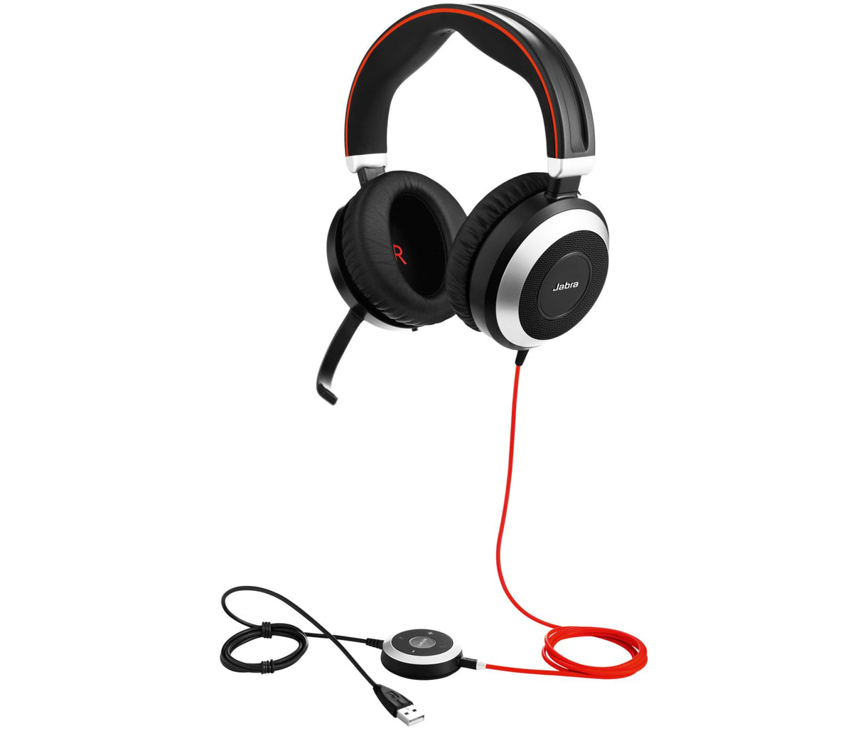 Jabra EVOLVE 80 MS Stereo Corded Headset Corded Headsets Jabra