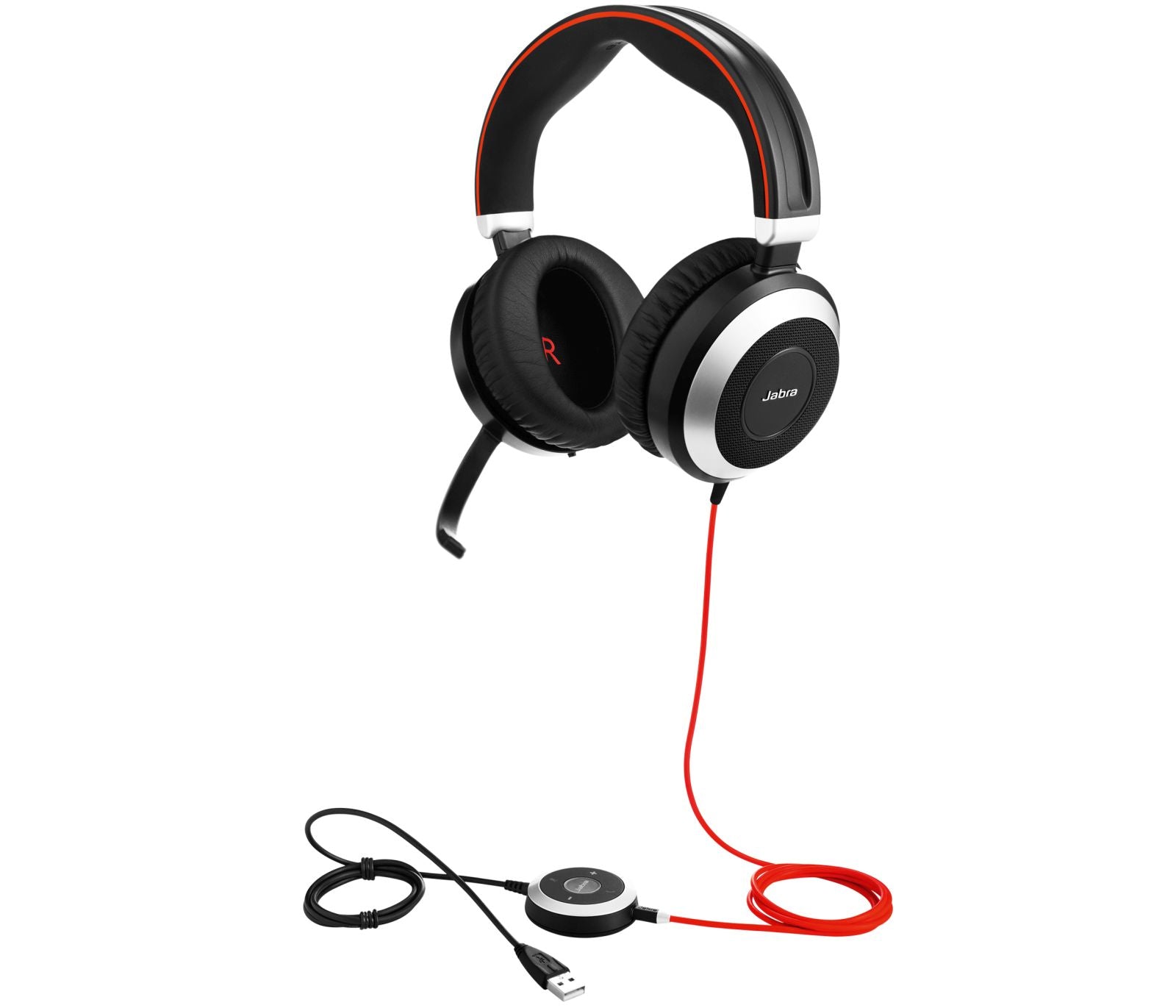 Jabra EVOLVE 80 MS Stereo Corded Headset Corded Headsets Jabra