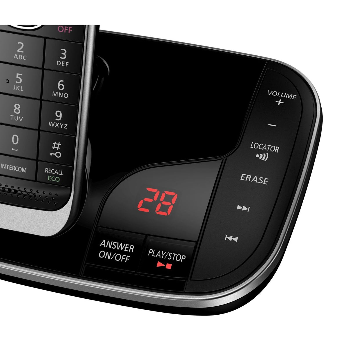 Panasonic KX-TGJ323EB Cordless Phone, Trio Handset with Nuisance Call Blocker Landline Phones Panasonic