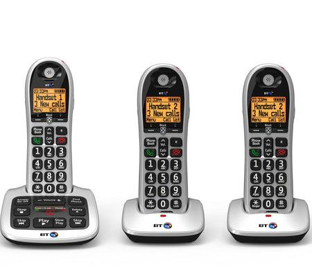 BT 4600 Cordless Phones, Trio Handset with Big Buttons Landline Phones BT