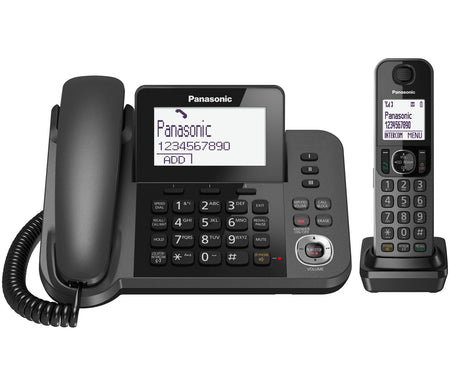 Panasonic KX-TGF320E Corded & Cordless Phone Combo Landline Phones Panasonic