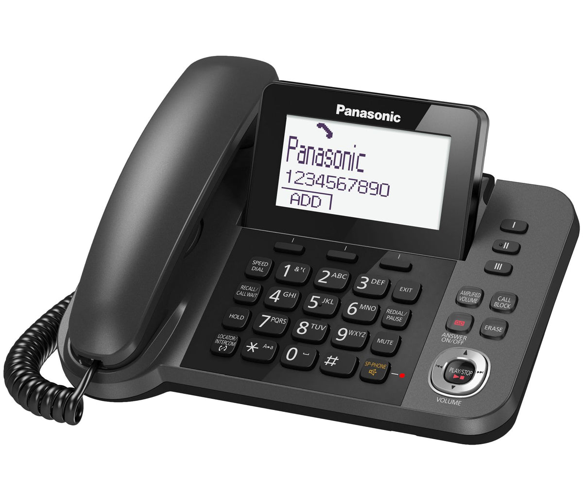 Panasonic KX-TGF320E Corded & Cordless Phone Combo Landline Phones Panasonic
