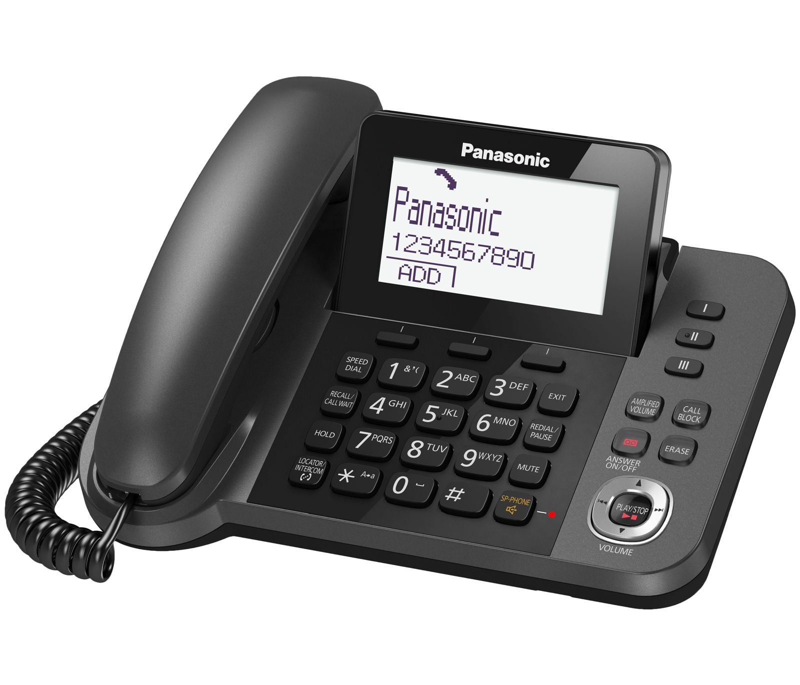 Panasonic KX-TGF325 Corded Phone & 4 Cordless Handsets Landline Phones Panasonic