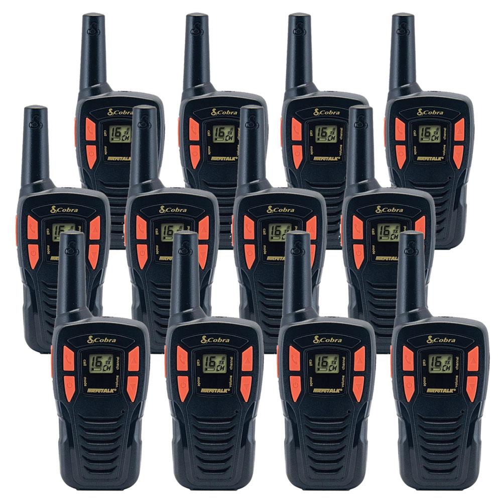 Cobra AM255 Walkie Talkies, Twelve Pack Two Way Radios Cobra