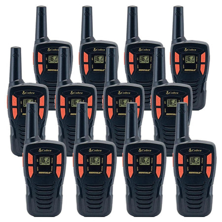 Cobra AM255 Walkie Talkies, Twelve Pack Two Way Radios Cobra