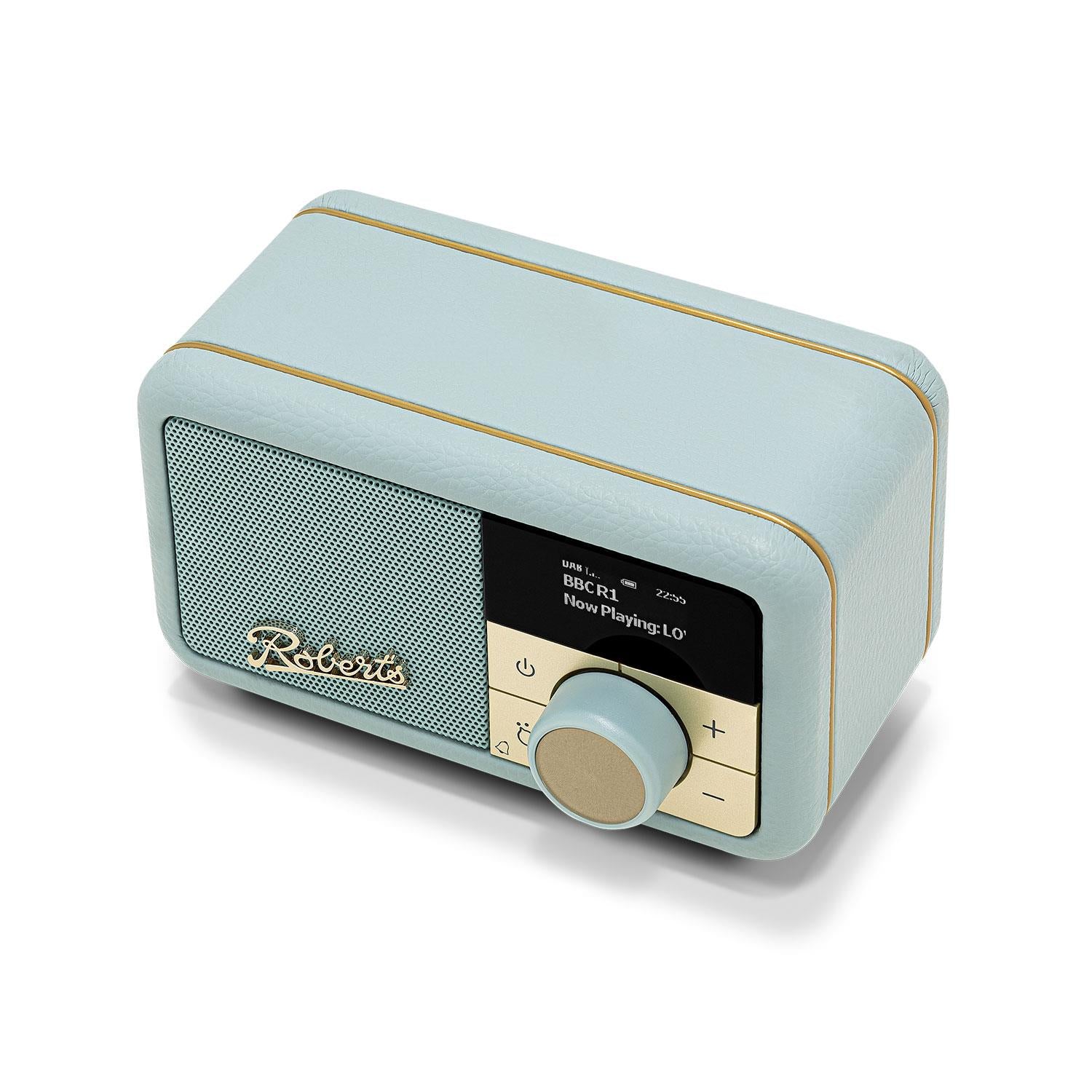 Roberts Revival Petite 2 DAB Radio & Portable Bluetooth Speaker in Duck Egg Digital Radios Roberts