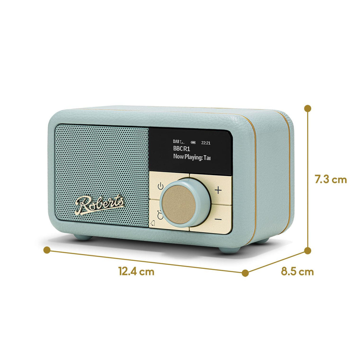 Roberts Revival Petite 2 DAB Radio & Portable Bluetooth Speaker in Duck Egg Digital Radios Roberts