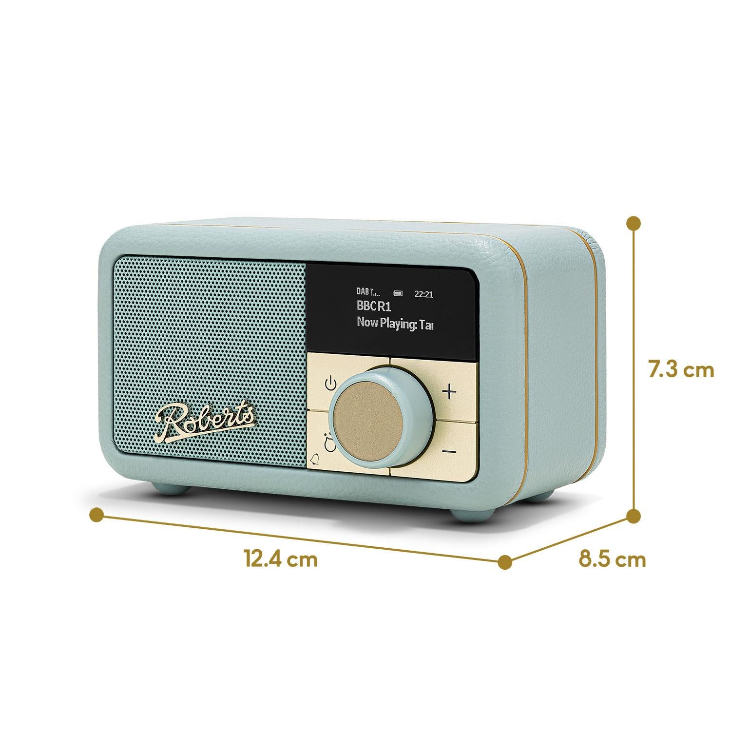 Roberts Revival Petite 2 DAB Radio & Portable Bluetooth Speaker in Duck Egg Digital Radios Roberts