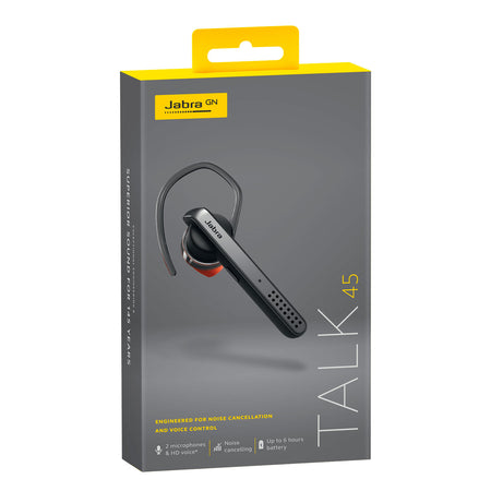 Jabra Talk 45 Bluetooth Headset in Grey Wireless Headsets Jabra
