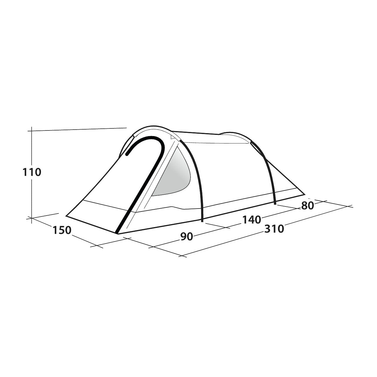 Outwell Earth 2 2-Person Tent Tents Outwell