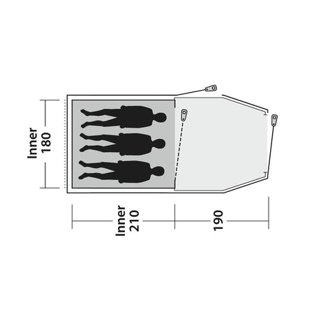 Outwell Earth 3 3-Person Tent Tents Outwell