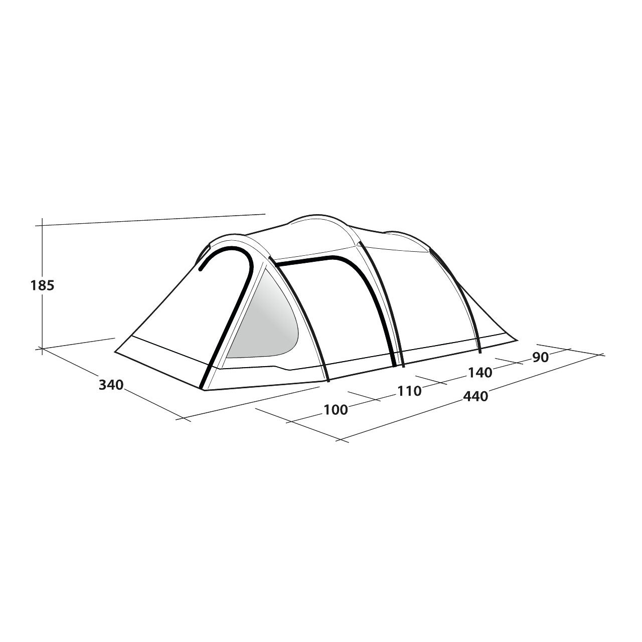 Outwell Earth 5 5-Person Tent Tents Outwell