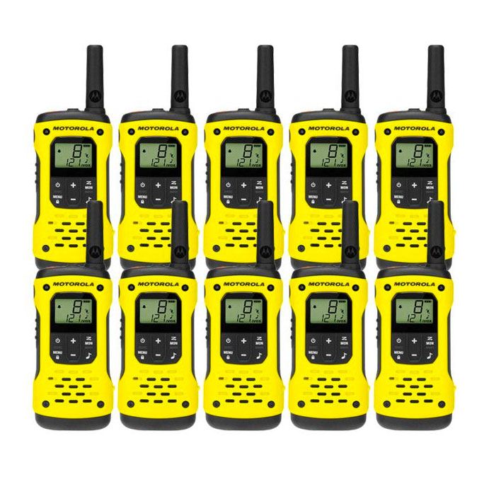 Motorola TLKR T92 Ten Pack License-Free Walkie Talkies Two Way Radios Motorola