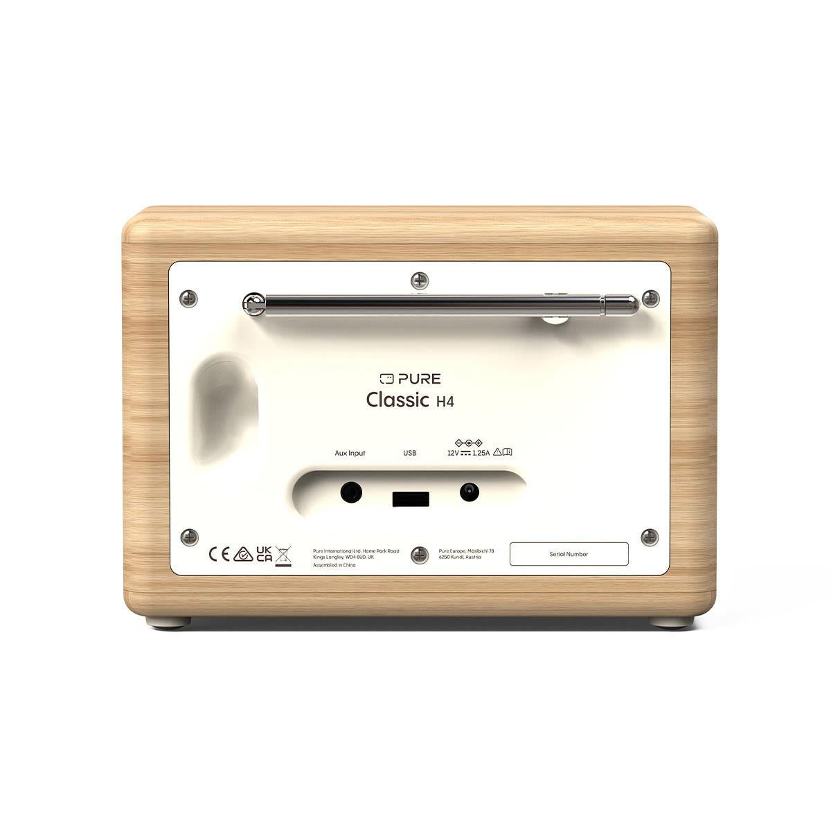 Pure Classic H4 DAB Radio in White/Oak Digital Radios Pure