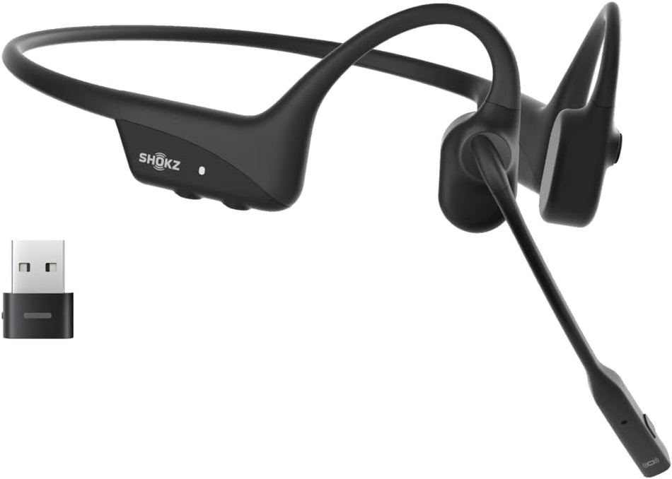 SHOKZ OpenComm 2UC Wireless Bone Conduction Bluetooth Headset (With USB-A adapter) Headsets SHOKZ