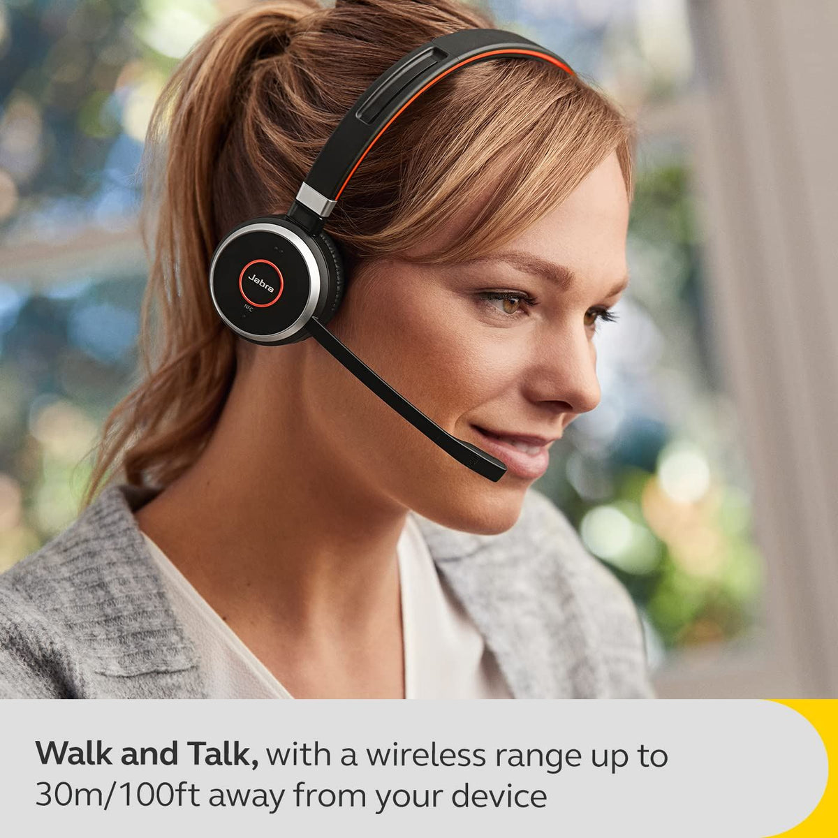 Jabra Evolve 65 SE MS Stereo Corded Headset with Charging Stand Wireless Headsets Jabra
