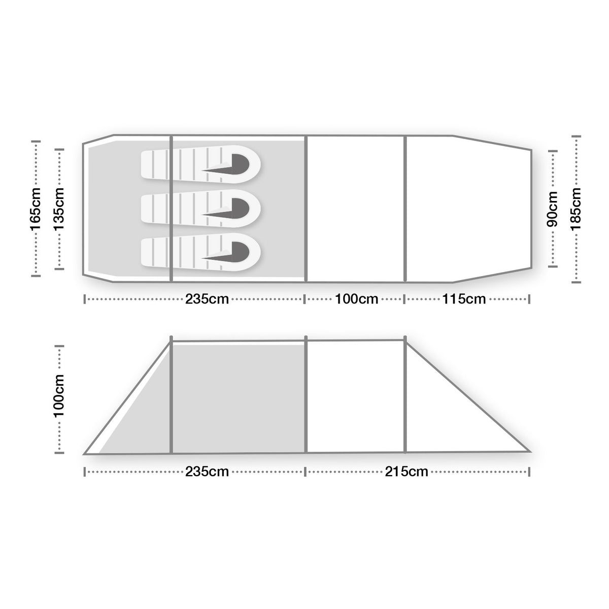 Wild Country Hoolie Compact 3 ETC Tent, 3-Person Tents Wild Country
