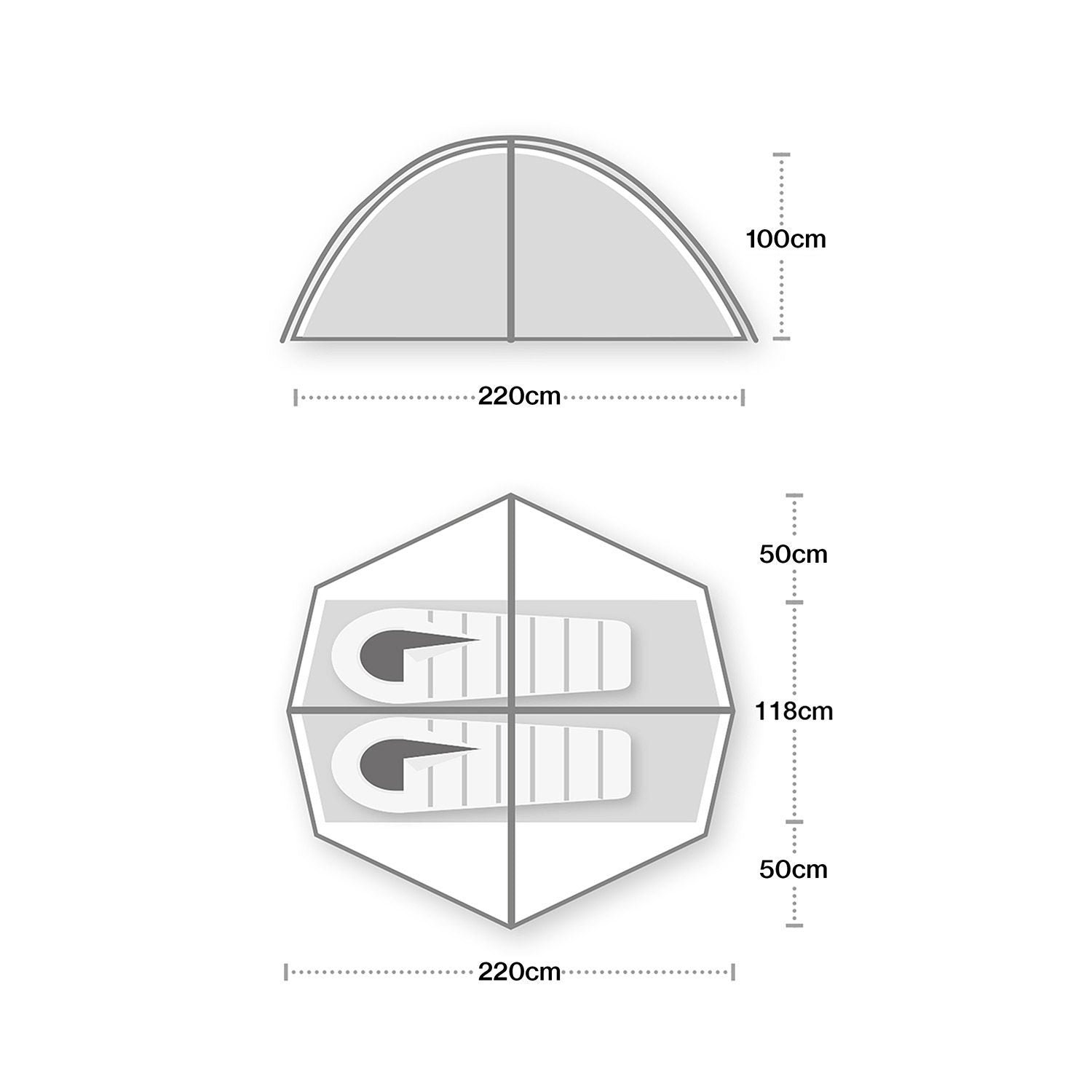 Wild Country Helm Compact 2 Dome Tent, 2-Person Tents Wild Country