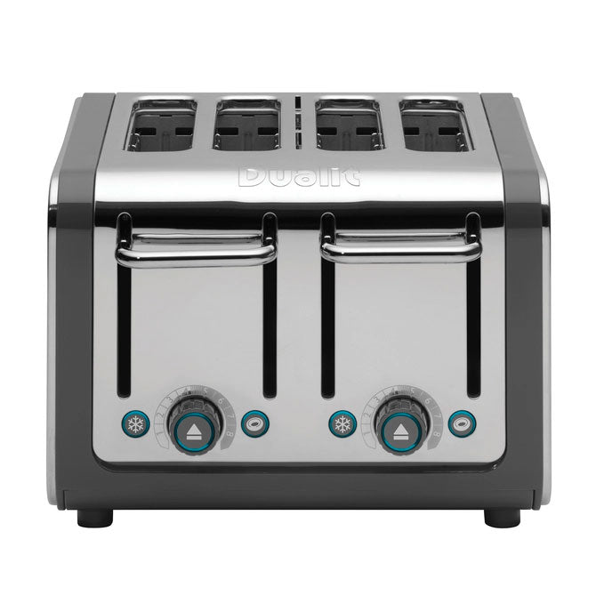 Dualit Architect 4 Slice Toaster in Grey & Polished Steel