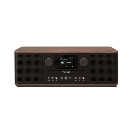 Pure Classic C-D6 DAB Radio in Black/Walnut Digital Radios Pure