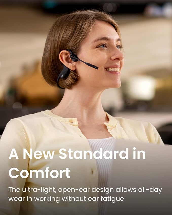 SHOKZ OpenComm 2UC Wireless Bone Conduction Bluetooth Headset (With USB-A adapter) Headsets SHOKZ