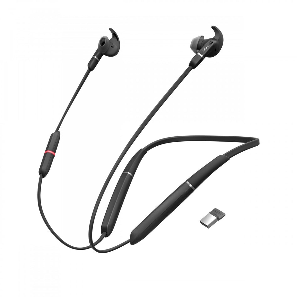 Jabra Evolve 65e MS Wireless Earbuds + Jabra Link 370 USB Adaptor