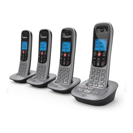 BT 7660 Landline Phone, Quad Handset Landline Phones BT