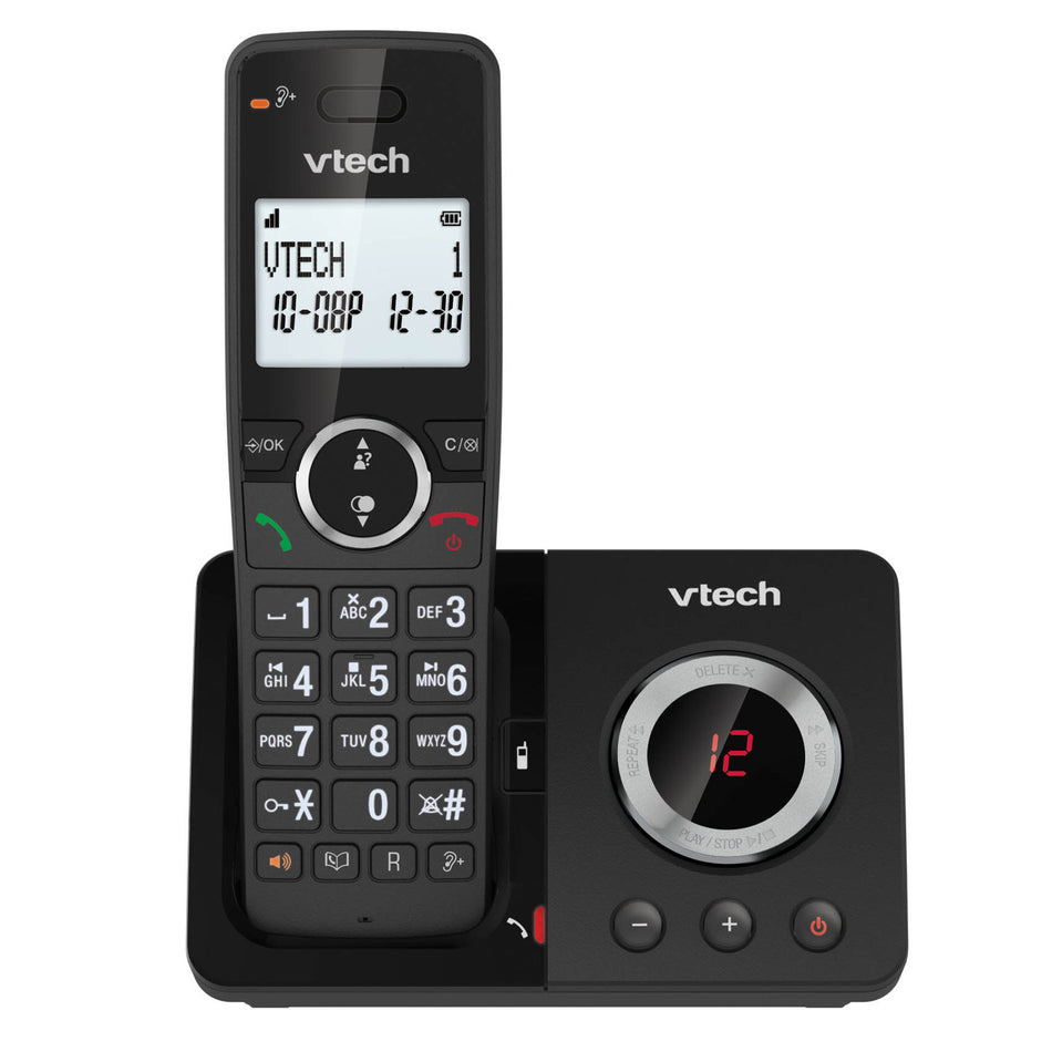 VTech ES2052 DECT Cordless Telephone with Answering Machine, Three Handsets Landline Phones VTech