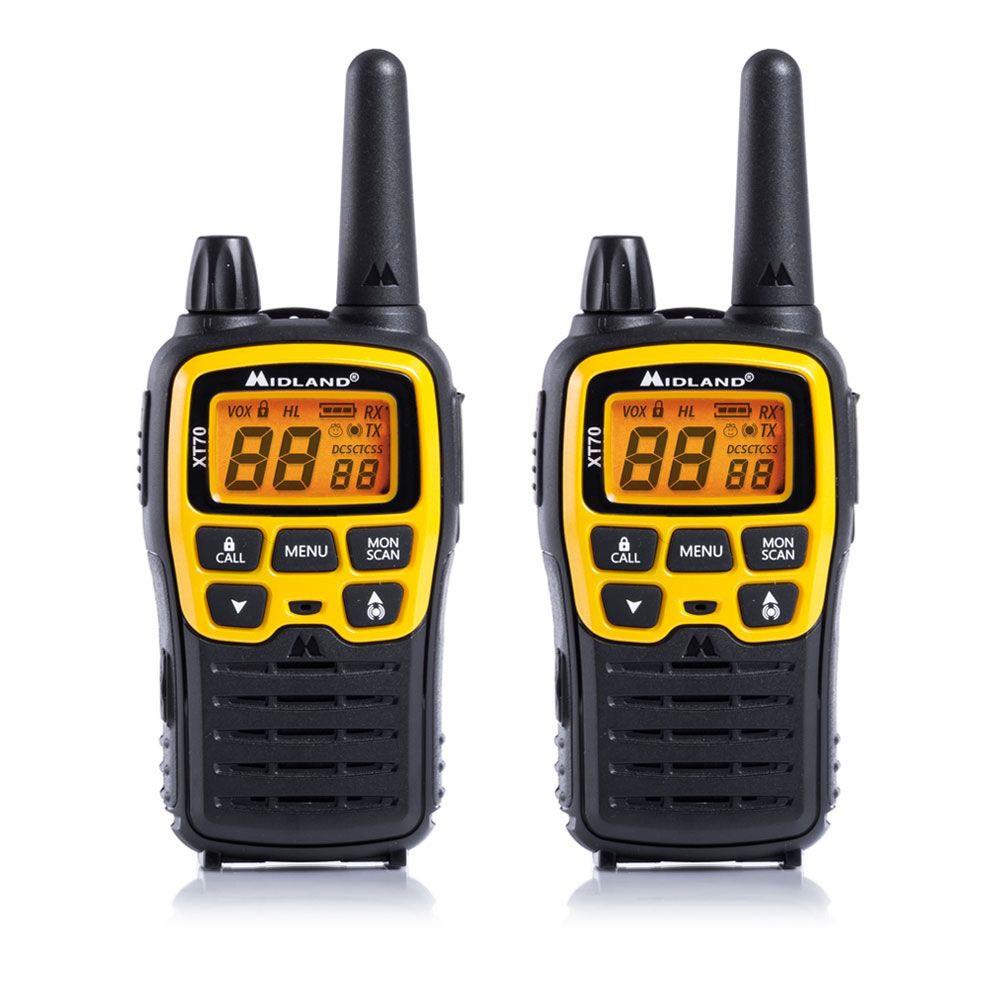 Midland XT70 Adventure Walkie Talkies Twin Pack Two Way Radios Midland