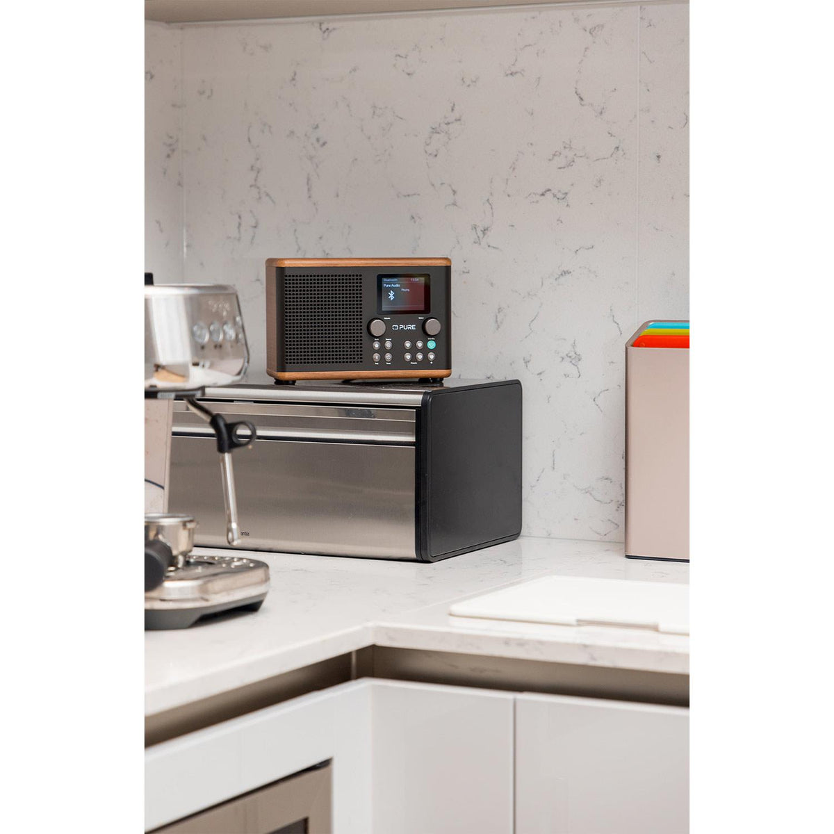 Pure Classic H4 DAB Radio in Black/Walnut Digital Radios Pure