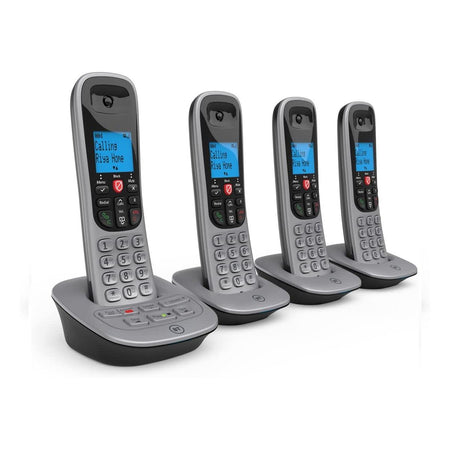 BT 7660 Landline Phone, Quad Handset Landline Phones BT