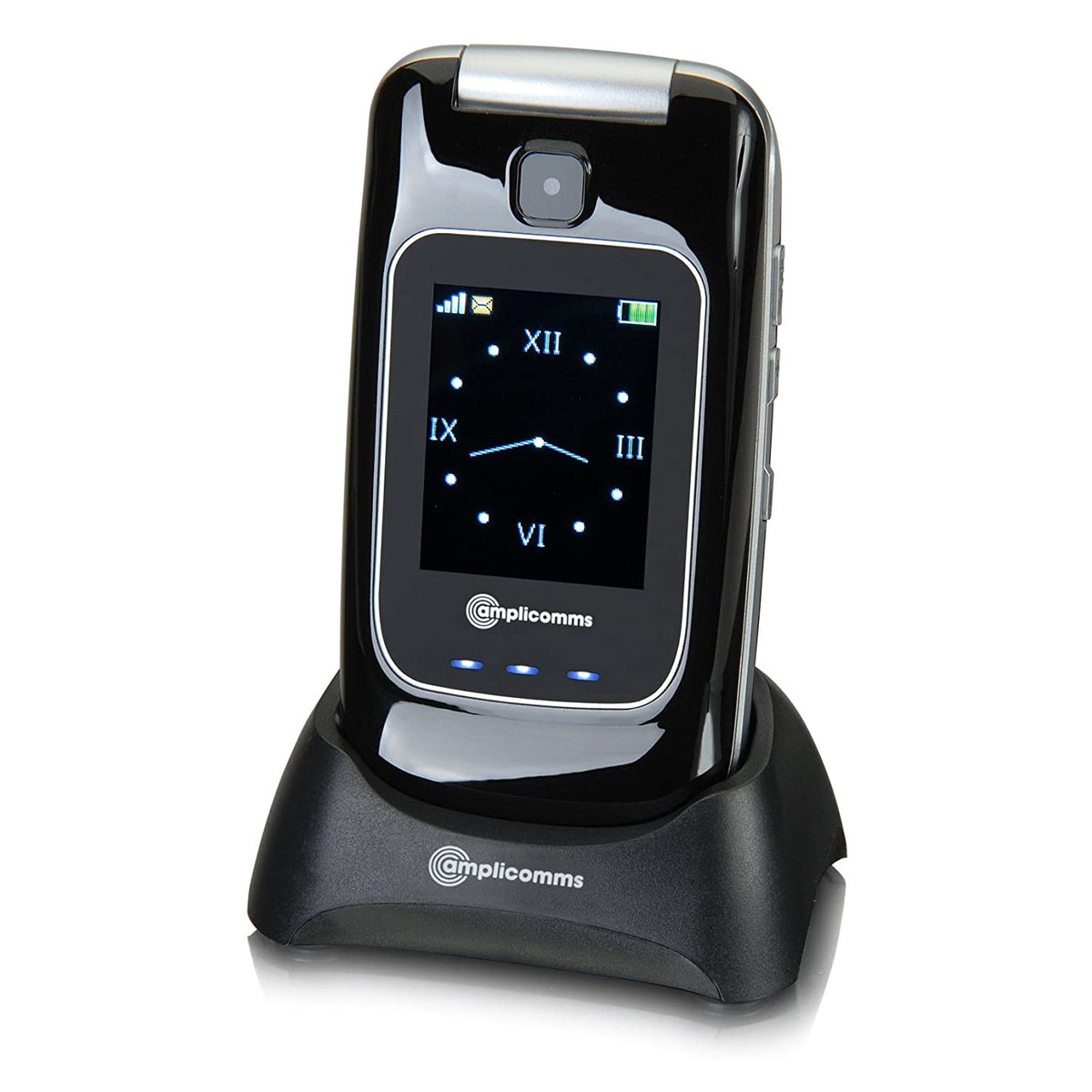Amplicomms PowerTel M7510-3G Big Button Mobile Phone for Elderly in Black Mobile Phones Amplicomms