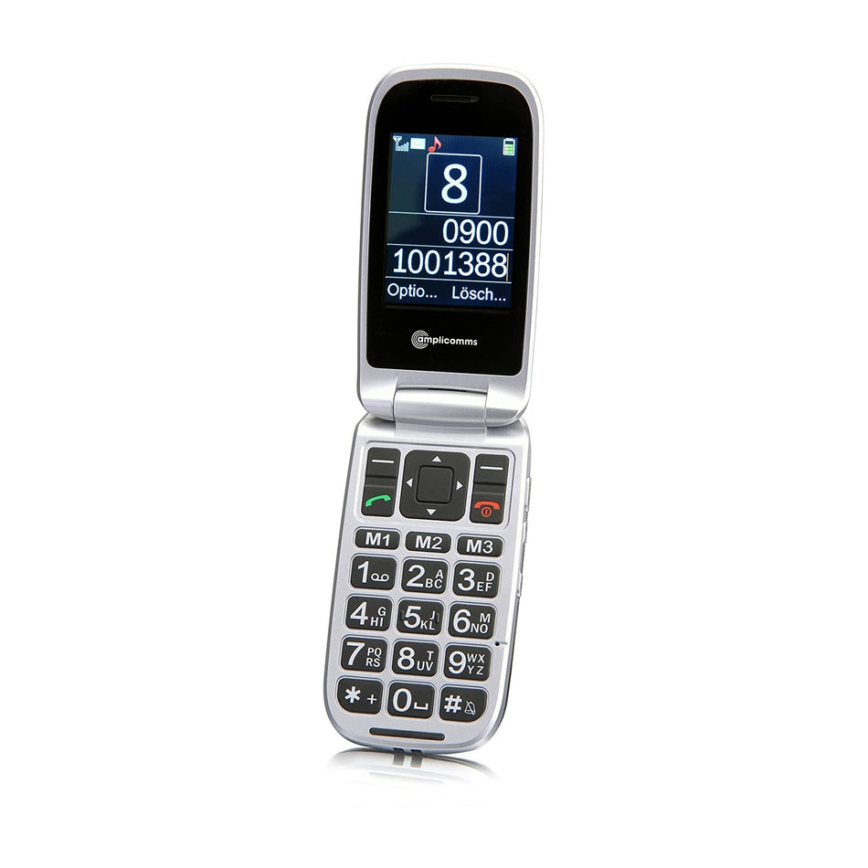 Amplicomms PowerTel M7510-3G Big Button Mobile Phone for Elderly in Black Mobile Phones Amplicomms