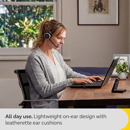 Jabra Evolve 65 SE MS Stereo Corded Headset with Charging Stand Wireless Headsets Jabra