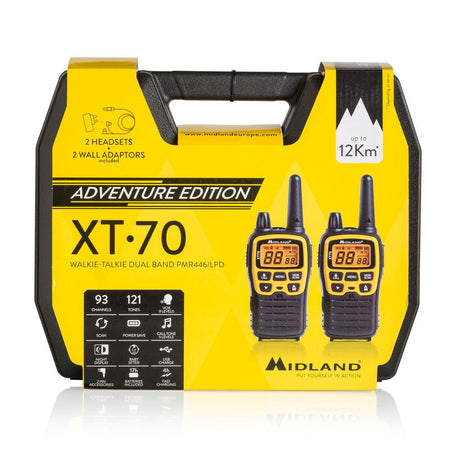 Midland XT70 Adventure Walkie Talkies Ten Pack Two Way Radios Midland
