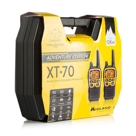 Midland XT70 Adventure Walkie Talkies Ten Pack Two Way Radios Midland