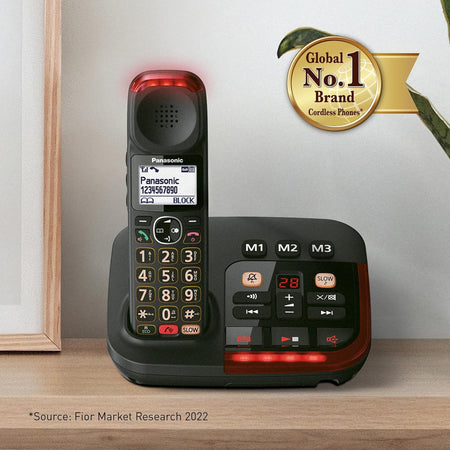 Panasonic KX-TGM426 Six Handset Big Button Cordless Phones Landline Phones Panasonic