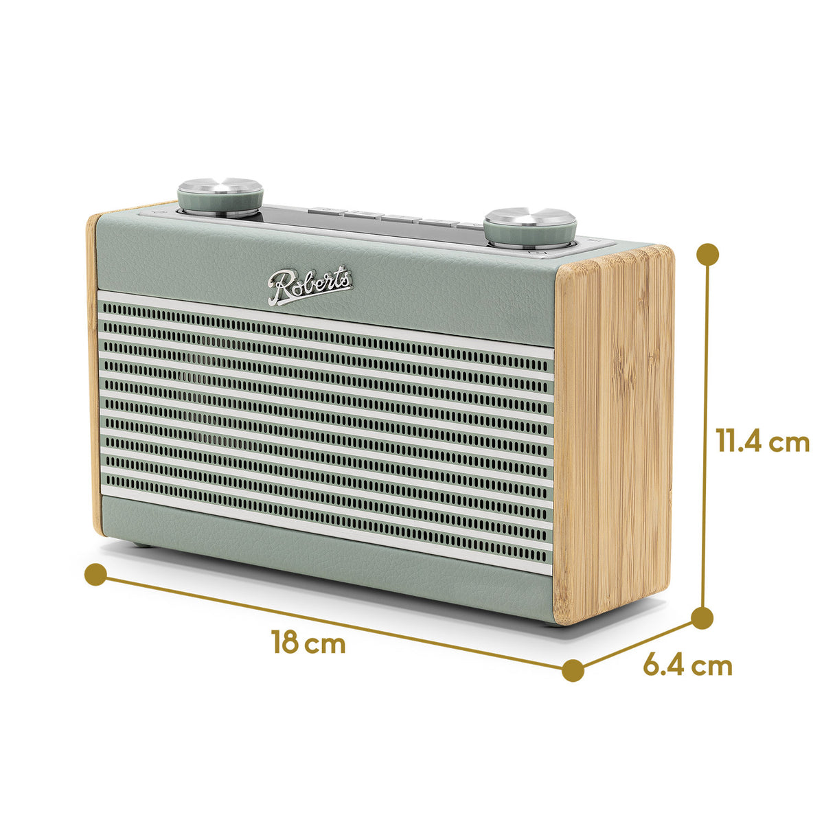 Roberts Rambler Uno DAB/DAB+/FM Bluetooth Digital Radio in Duck Egg Digital Radios Roberts