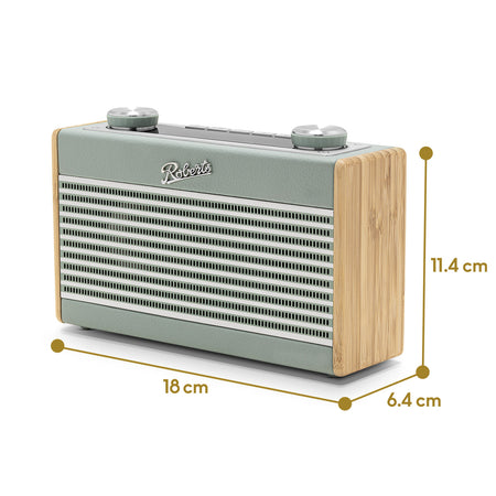 Roberts Rambler Uno DAB/DAB+/FM Bluetooth Digital Radio in Duck Egg Digital Radios Roberts