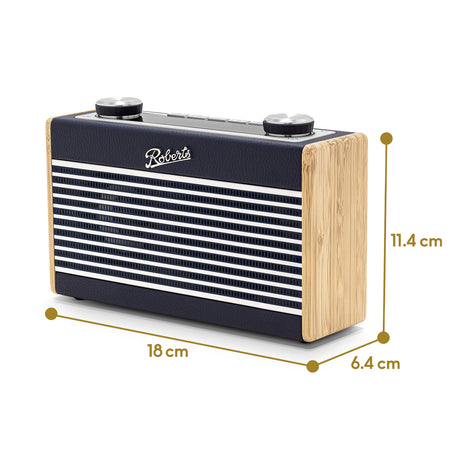 Roberts Rambler Uno DAB/DAB+/FM Bluetooth Digital Radio in Navy Blue Digital Radios Roberts